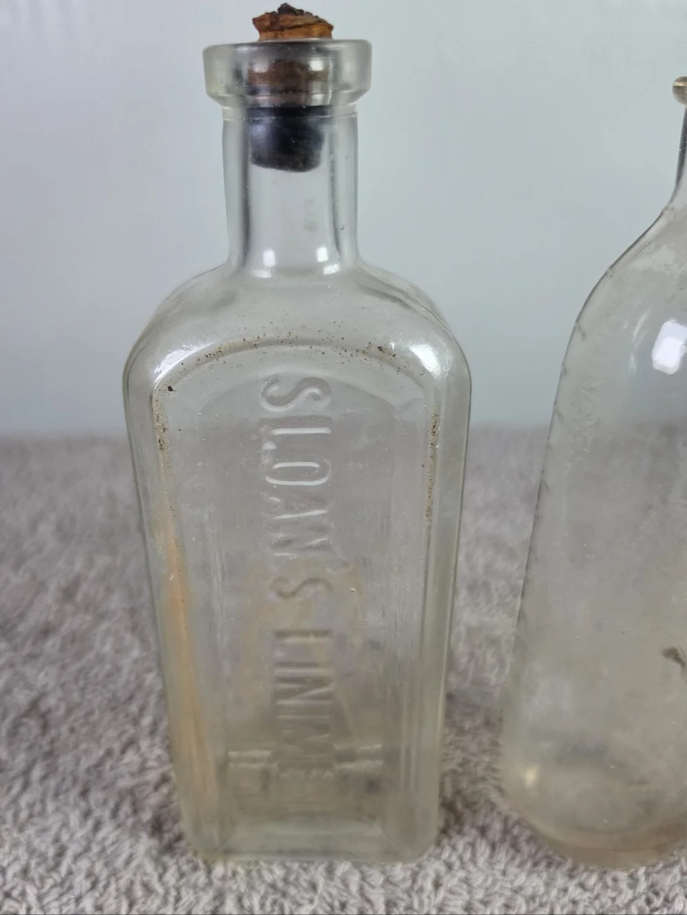Clear Glass Bottle Set - Transparent Decorative Bottles
